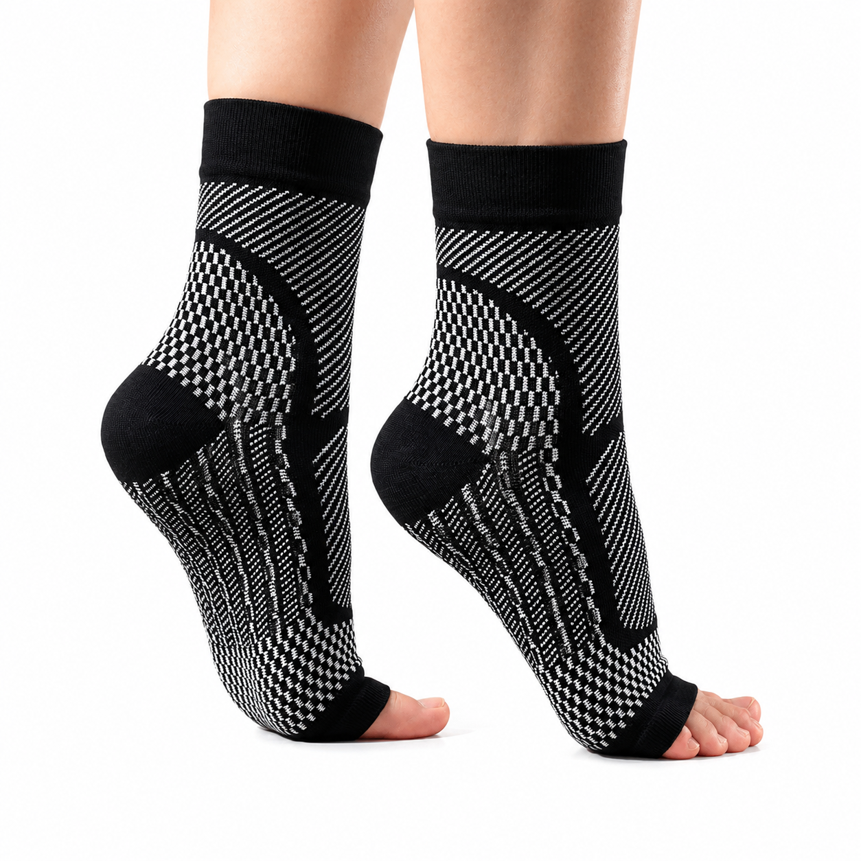 Compression socks to relieve heel pain